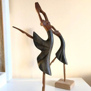 ballerina wood sculpture